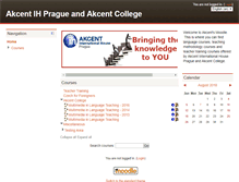 Tablet Screenshot of moodle.akcent.cz